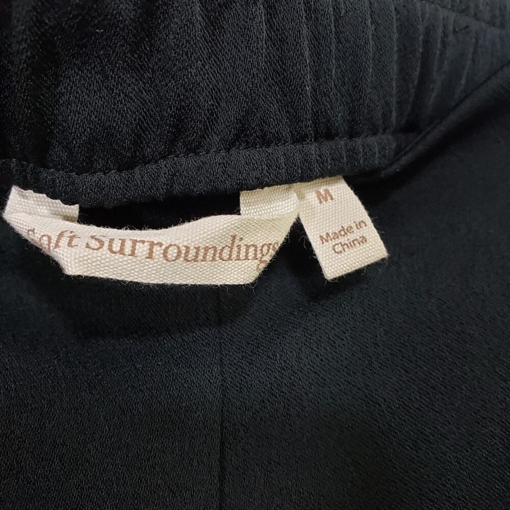 Soft Surroundings London pull on pants with side stripe wide leg woman's 10 / 12 - Picture 3 of 8